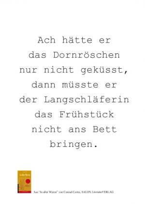 Conrad Cortin - Postkarte Bildmotiv Dornröschen